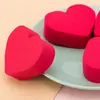 Suministro de fábrica puff de belleza suave húmedo y seco forma de corazón plano esponja de maquillaje herramientas de belleza