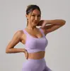 Sutiã Esportivo Grande Europeu e Americano com Costas Bonitas Roupa Externa Feminina Colete à Prova de Choque Push-Up Fitness Corrida Yoga Traje Esportivo Longo