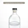 Garrafa de aromaterapia transparente com formato de barriga grande, garrafa vazia, garrafa difusora de rattan sem fogo, garrafa criativa para aromaterapia em casa.