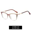 81580 Óculos Anti-Luz Azul para Uso Transfronteiriço, Design de Armação Quadrada Pequena, Material TR, Óculos Ópticos Femininos para Exportação, em Estoque, Podem Ser Personalizados com Lentes