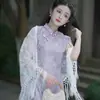 2025 Novo Estilo Xale Cheongsam Longa Franja Renda Manto com Novo Estilo Antigo Chinês Xale Externo Primavera e Verão