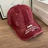 Boné de Baseball Retrô Americano Desgastado para Homens e Mulheres, Novo Chapéu com Bordado de Letras para Primavera e Outono, Boné Bico de Pato Emagrecedor