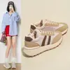 28163 Zapatos Deportivos Transpirables de Malla para Mujer Estilo Nuevo Verano y Otoño 2025 Zapatos Forrest Gump Zapatos de Padre de Suela Gruesa Ligeros y Antideslizantes