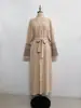 Nuevo cárdigan de punto grueso con bordado pesado, borlas de moda y retazos Yiduoduo talla grande, vestido elegante 24763 para mujer