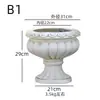 Ornamentos de Coluna Romana Estilo Europeu para Exterior, Vasos Romanos Altos de Chão, Decorações de Jardim, Arranjos de Pátio, Vitrines, Decorações de Corredor de Casamento