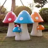Ornamentos de Cogumelos Grandes para Simulação Escultura de Planta em Fibra de Vidro para Exterior Decorações de Paisagismo de Jardim para Venda de Vilas Verdes