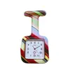 Fabricante de Shenzhen 2234 Reloj de Silicona Universal Estampado Cuadrado para Enfermeros Hombres y Mujeres, Reloj de Pecho para Examen de Estudiantes, Modelo Moderno Estilo Coreano