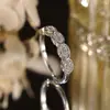 Anillo de Joyería de Mano Simple Chapado en Cobre y Plata de Alta Venta Transfronteriza Anillo Estilo Japonés Diseño de Nicho con Incrustaciones de Zirconia Anillo para Dedo Índice para Mujeres