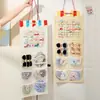 Bolsa Colgante de Almacenamiento para Accesorios de Cabello Hechos a Mano Estante para Pasadores de Cabello, Pasadores, Pinzas, Joyas Montado en Pared Gran Capacidad Fieltro para Ligas de Cabello, Pasadores de Cabello
