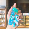 Pingente de Mochila Pônei Arco-Íris de Silicone Boneca Chaveiro de Carro Anel Ornamento Chaveiro de Desenho Animado Boneca Fofa e Divertida