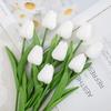 Flores Tulipa Artificiais Mini Pu, Ornamentos Florais para Casamento e Decoração de Casa Transfronteiriça, Venda Direta e Atacado do Fabricante