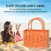 Moda Europeia e Americana Transfronteiriça Outdoor Cesta Estampada Bolsa de Praia Eva Bolsa de Cosméticos Bolsa com Furos Bolsa de Ombro para Pet