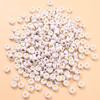 Cuentas luminosas al por mayor 7*4mm redondas hechas a mano amor luminosas tres cuentas sueltas DIY accesorios de cuentas para manualidades