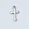 Acessórios DIY de liga transfronteiriços vintage pingente de cruz 11x19mm colar pulseira acessórios de joias atacado