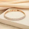 Pulseira Versátil Estilo 0 Joias Transfronteiriça Popular Europeu e Americano Retangular de Alta Qualidade Moda Ins 52 Simples Leve Luxo para Mão
