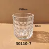 Taza de Vela de Vidrio Taza Vacía Decoración de Sala de Estar Botella de Aromaterapia Taza de Regalo para Velas Portavelas de Cristal Taza Portavelas Transparente al por Mayor
