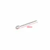 Aguja de Acero Inoxidable Chapado en Oro para Vacío Diámetro de Alambre 0.6mm Aguja en Forma de 9 Aguja de Ojal Aguja de Bola DIY Aguja para Cuentas Pendientes Accesorios de Moda Venta al por Mayor