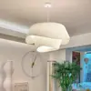 Casa candelabro francés vintage estilo ins nórdico diseño de tela arte lámpara de sombrero de paja lámpara de dormitorio luz principal de sala de estar