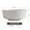 Cuenco Octogonal Cerámico Creativo para el Hogar Jingdezhen Hueso de China Hotel Club Cuenco Cerámico para Comedor Cuenco para Sopa Recipiente para Sopa