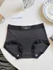 Pantaletas Estampadas Patchwork Estilo Nuevo para Mujer 10A, Tiro Medio, Entrepierna Antibacteriana de Seda, Cómodas, Amigables con la Piel, Bragas de Alta Elasticidad