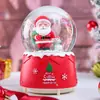 Novo produto transfronteiriço: Carrossel do Papai Noel, caixa de música giratória estilo ins, bola de cristal, ornamento de decoração para mesa de quarto