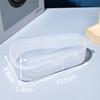 Caixa de armazenamento em forma de gota, transparente, suprimentos de alimentos para crianças, caixa de utensílios de mesa, gel de dente, caixa de armazenamento para bebês, caixa à prova de poeira doméstica com pendurado
