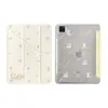 Funda de pato linda con agujero en la nariz, adecuada para iPad mini 6/7, diseño plegable en Y con ranura para bolígrafo, 11 pulgadas para mujer, antideslizante