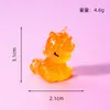 Novo Micro-Paisagem Desenho Animado Unicórnio Decoração de Mesa Fofa Animal de Desenho Animado Unicórnio Brilhante Acessórios de Resina