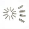 Corda com Ponta de Bala de Aço Inoxidável Boca Dentada de Quatro Pontos de Aço Inoxidável Ponteira de Metal para Cadarço Cordão para Calça Cordão para Chapéu Cordão para Moletom