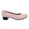 Zapatos Profesionales Cómodos Antideslizantes de Cuero Genuino con Suela Suave y Tacón Cuadrado, Zapatos de Moda para Mujer de Tacón Medio para el Trabajo, Entrevistas y el Trabajo