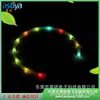 Suministro directo de fábrica collar de silicona luminoso LED para mascotas perro collar de carga USB hebilla de collar collar de perla de lámpara de silicona