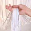 Decoração de fita com franjas arco-íris para festas de aniversário, fundo de casamento, cortina de porta, decoração de feriado, cortina de seda de chuva macaron