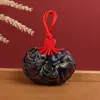 Pingente Porta-Cabelo Fetal Estilo Antigo Portátil, Acessórios Hanfu, Bolsinha de Brocado Bordada, Sachê Retrô, Bolsa Sachê Vazia Atacado