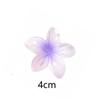 Pinza para el cabello de plumeria degradada de moda para mujer, pasador de flores para el cabello, parte trasera de la cabeza, semirecogido, pinza de tiburón, accesorio para el cabello