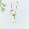 Collar de Acero Inoxidable para Mujer Joyería de Nicho Versátil Colgante de Cobre Cadena Elegante para Clavícula Joyería Cadena de Lujo Ligero