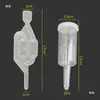 Válvula de retención Sello de agua de escape Fermentación secundaria Vino casero Tubo cerrado de desinflado con tapón de silicona