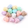 Globo de Amor Colorido de Acrílico en Forma de Corazón con Letra Cadena para Teléfono Móvil DIY Llavero Colgante para Coche Accesorios de Joyería con Cuentas