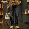 Jeans de Trabajo Retro de Moda para Hombre, Otoño 2025 Nuevo Americano High Street Sueltos Rectos Casuales
