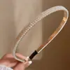 Tiara de Pérolas para Mulheres, Estilo Fada Romântica Francesa Celebridade da Internet Novo Estilo 2025 Grampo de Cabelo de Coroa Alta para Lavar o Rosto, Acessório de Cabeça de Luxo