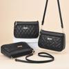 Bolsa Feminina de Ombro Transversal de Couro Macio de Grande Capacidade para Mães, Bolsa Casual para Compras e Supermercado, Bolsa Pequena