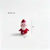 Enfeite de Vidro Papai Noel, acessório de decoração de cena de Natal em Vidro, enfeite de mesa, presente, peça decorativa