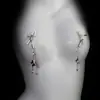 Acessórios de Seio Personalizados Sexy Pingente Metálico em Forma de Cobra Corrente de Seio Corrente de Seio Sexy para Boate Corrente Corporal Unissex