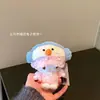 Gorro con Capucha de Peluche Hecho a Mano 13cm Oso Autocrítico Gorro Original Muñeco de Dibujos Animados Accesorios de Ganchillo Muñeca Decorativa Ropa para Muñeca