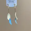 Pendientes Colgantes de Borla de Mariposa Incrustados de Diamantes, Pendientes con Gancho para la Oreja Estilo Resort de Playa de Verano, Pendientes de Diseño Elegantes