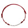 Pulsera de Hilo Rojo Ajustable al por Mayor con Nudo de Bambú y Cuentas de Amuleto de la Suerte, Cuerda Tejida Hecha a Mano, Unisex