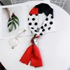 Bufanda larga nueva bufanda pequeña para mujer de Corea del Sur primavera y otoño bufanda fina estrecha de doble cara corbata de moda decorativa