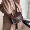 Bolso cuadrado pequeño y elegante, portátil, para primavera y verano de 2025, nuevo bolso de hombro de moda de nicho, bolso cruzado informal para mujer.