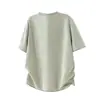 Camiseta para Hombre de Manga Corta, Texturizada, Cosida a Mano, Color Sólido, Estilo Simple Old Money, Nueva de Verano 2026, Vintage Yidao