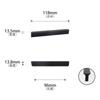 Tirador Recto de Aleación de Aluminio para Gabinetes, Armarios, Cajones, Zapateros, Ferretería para Muebles, Fabricante de Tiradores para Puertas de Gabinete