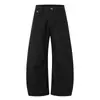 Calça masculina listrada retrô americana de perna curva, marca de moda high street, corte limpo, silhueta solta, calça longa casual, estilo old money